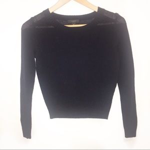 J.Crew Cotton Navy cropped sweater-XXS EUC                Fall 2022 Trend Alert